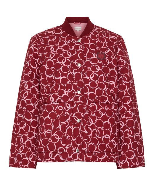 Maison Kitsuné Red Quilted Jacket