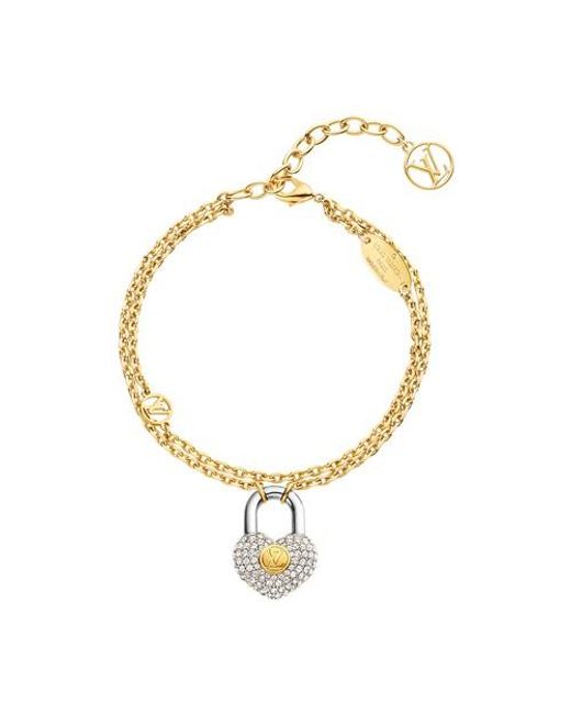 Louis Vuitton Metallic Crazy In Lock Strass Supple Bracelet