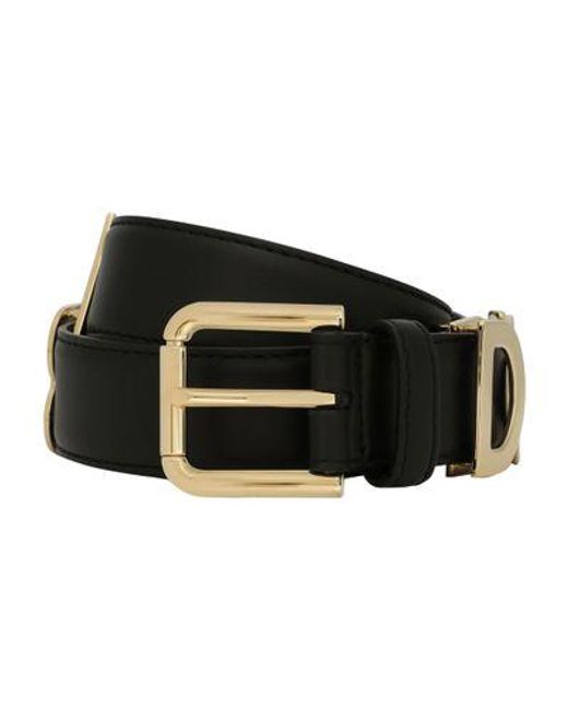 Dolce & Gabbana Black Kim Dolce&gabbana Calfskin Belt