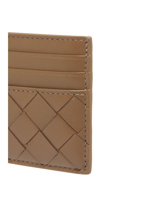 Bottega Veneta Brown Kredikartenetui Intrecciato