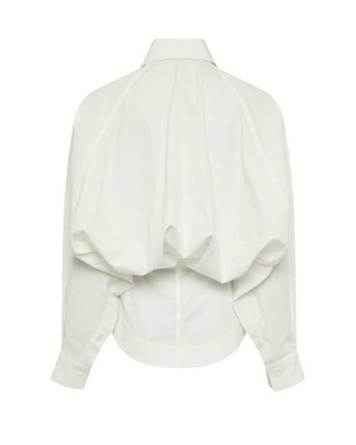 Bottega Veneta White Compact Cotton Shirt