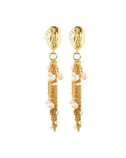 Chloé Metallic Ohrringe Shells