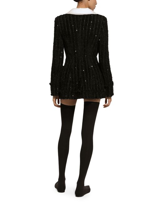 Dolce & Gabbana Black Tweed Jacket