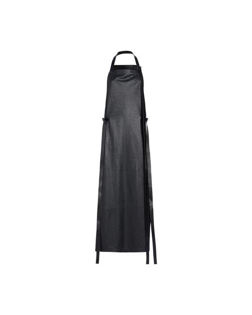 Ann Demeulemeester Black Zeta Apron Dress
