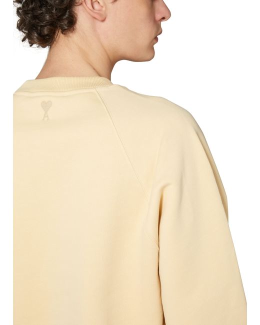 Sweatshirt avec logo AMI pour homme en coloris Natural