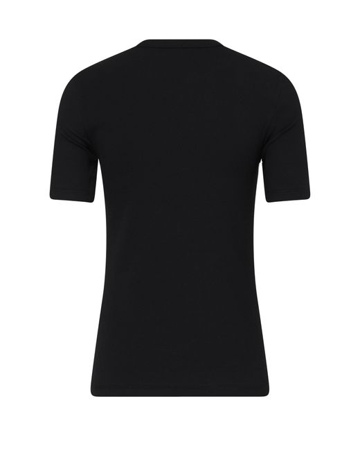 Totême  Black Crew-Neck Cotton T-Shirt