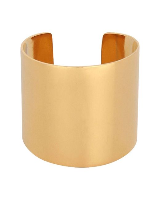 Balmain Metallic Tubular Brass Ring