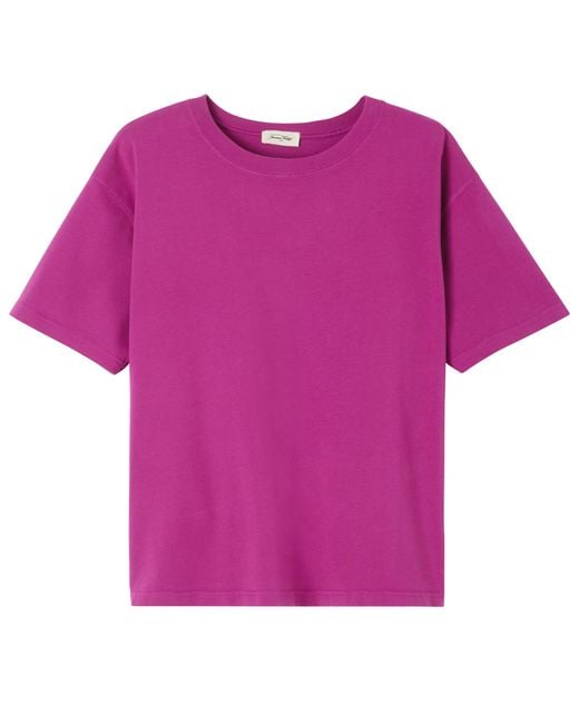 American Vintage Purple T-Shirt Fizvalley