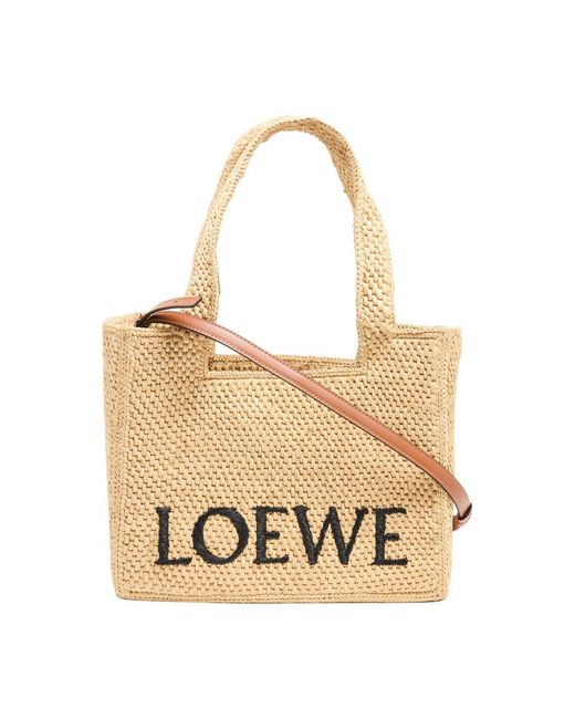 Loewe Brown Medium Font Tote