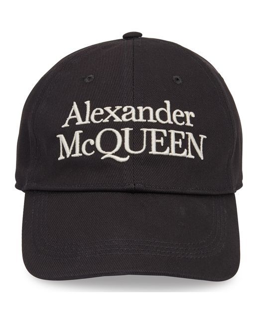Alexander McQueen Black Mcqueen Stacked Cap for men
