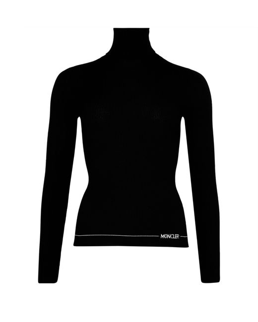 Moncler Black T-Neck Jumper