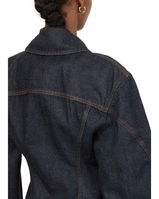 Givenchy Blue Cinched Jacket