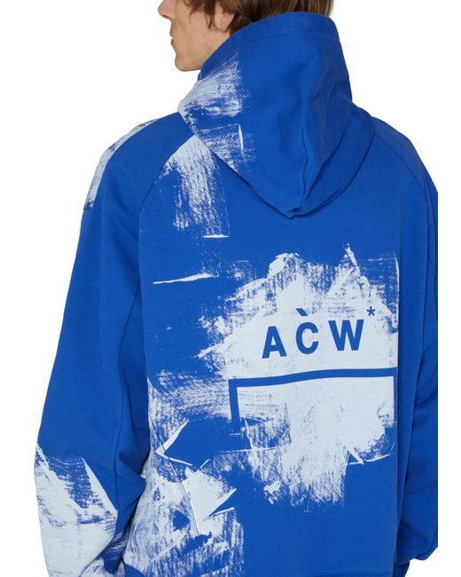 A_COLD_WALL* Blue Brushstroke Hoodie for men