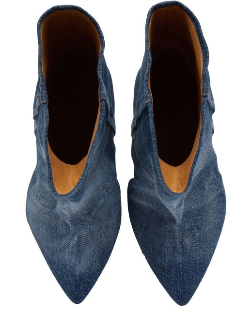 Isabel Marant Blue Miyako Ankle Boots