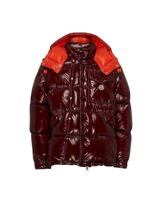 Moncler Red Karakorum Ripstop Puffer Jacket for men