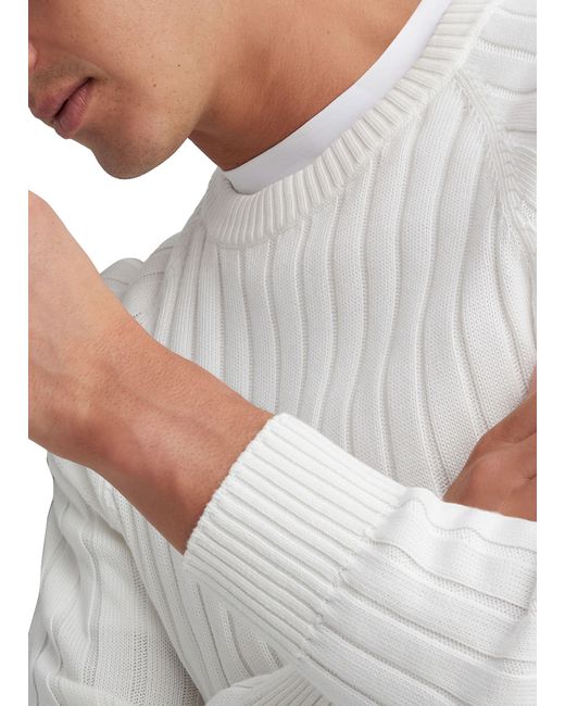 Brunello Cucinelli Baumwollpullover in White für Herren