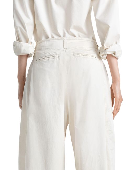 Lemaire White Soft Volume Pants