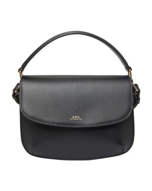 A.P.C. Leather Sarah Mini Bag in Black | Lyst