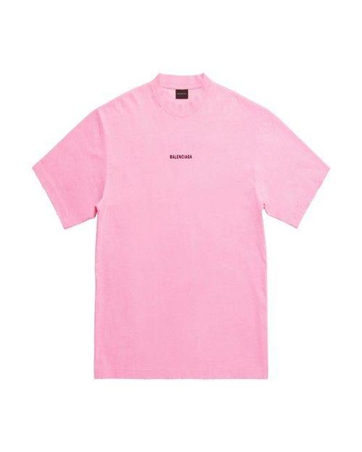 balenciaga t shirt pink