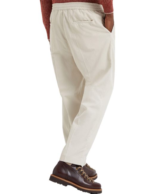 Pantalon coupe Leisure à coulisse Brunello Cucinelli pour homme en coloris White