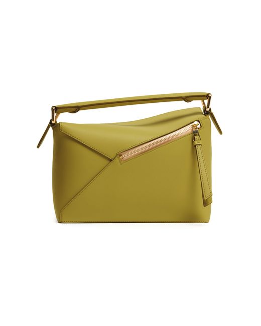 Loewe Yellow Small Puzzle Edge Bag