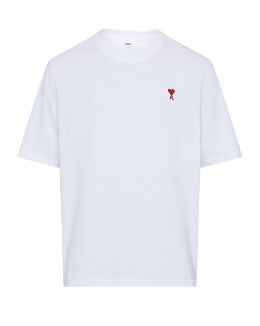 AMI White Ami De Cœur T-Shirt for men