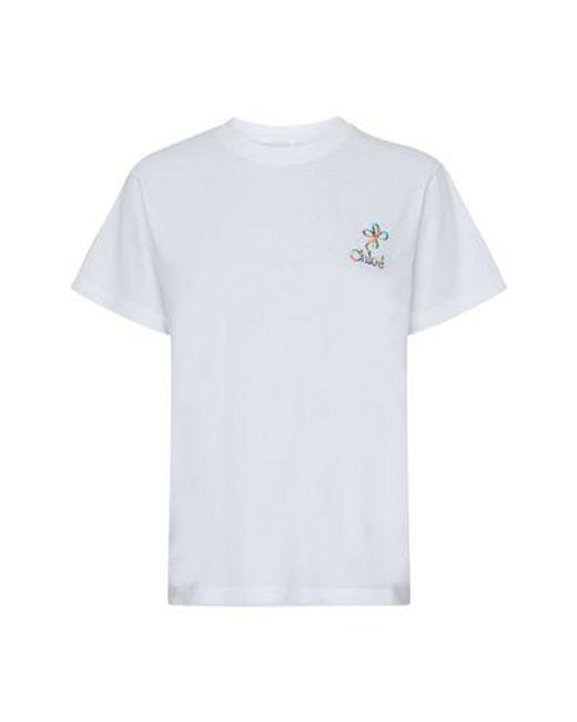 Chloé White Round-Neck T-Shirt
