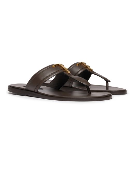Tom Ford Brown Leather Sandals for men