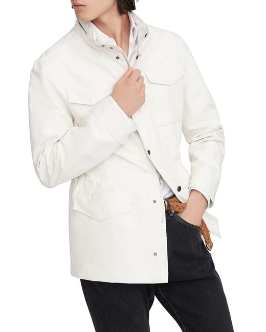 Brunello Cucinelli White Field Jacket for men