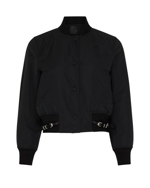 Blouson varsity Voyou en taffetas de coton Givenchy en coloris Black