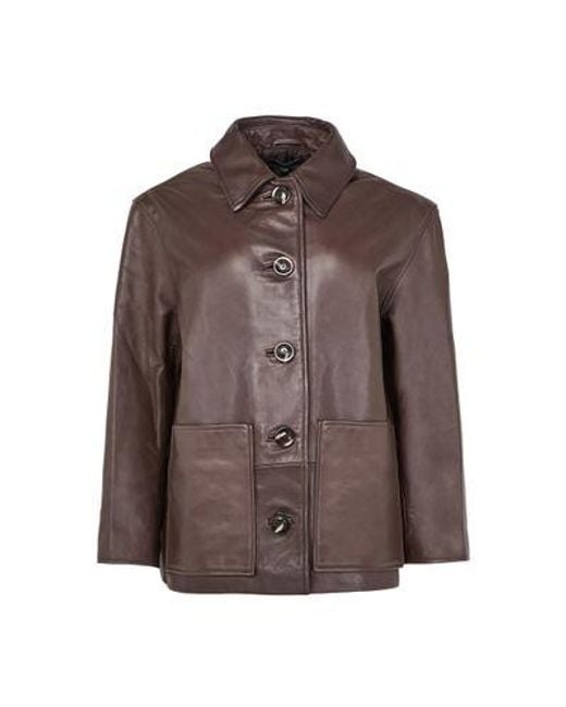 Soeur Brown Vincenzo Leather Jacket