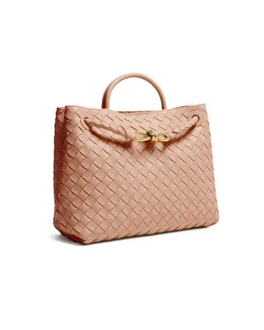 Bottega Veneta Brown Tasche Andiamo Im Kleinformat
