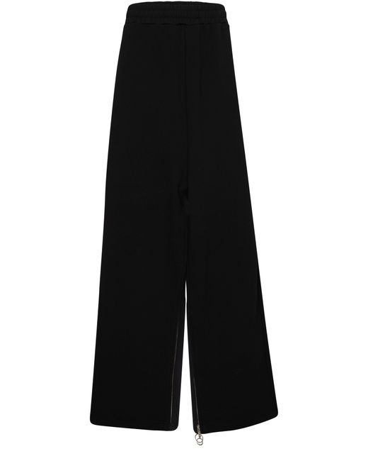 Setchu Wide-Leg Zippered Pants in Black | Lyst