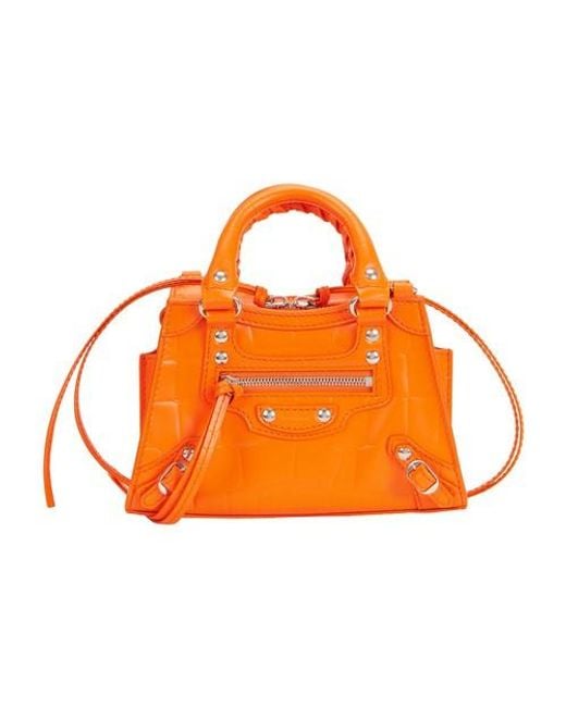Balenciaga Orange Neo Classic Nano Bag