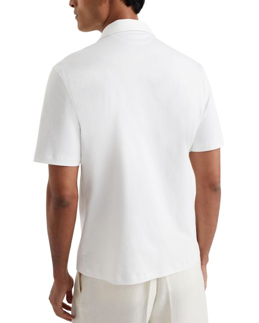 Brunello Cucinelli White Short Sleeve Shirt for men