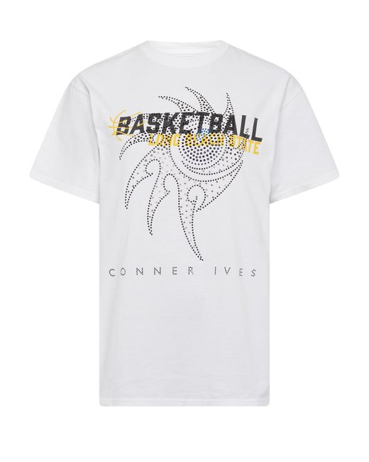 Conner Ives White Crystal T-Shirt