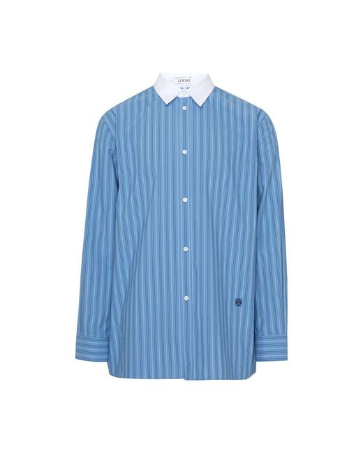 Loewe Blue Cotton Shirt for men