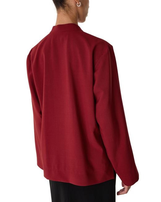 Rohe Red Jacket With Pankou Closure