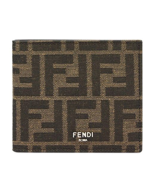 Fendi Green Ff Wallet for men
