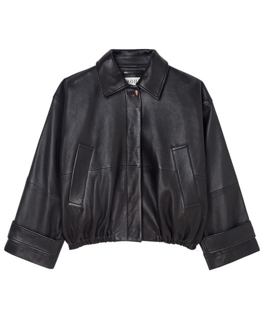 Rohe Black Leather Jacket