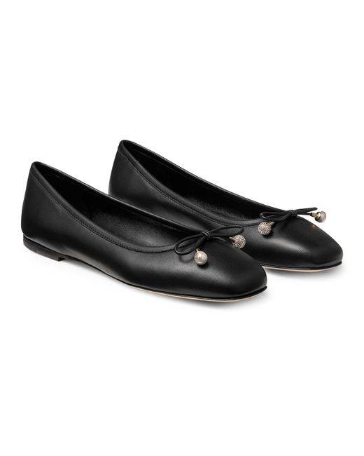 Jimmy Choo Black Elme Ballerina Flats, Brand Size 36.5 Us