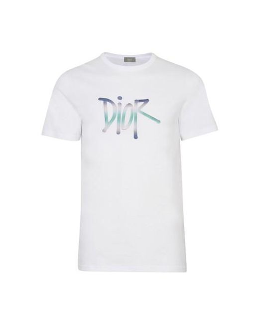 Dior White T-shirt And Shawn for men