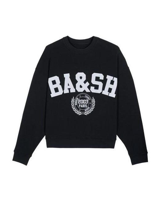 Ba&Sh logo-print Cotton Sweatshirt - Farfetch