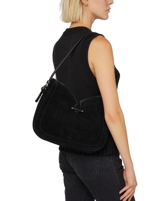 Isabel Marant Black Vigo Shoulder Hobo Bag
