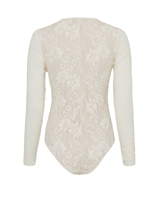 Zimmermann White Lace Bodysuit