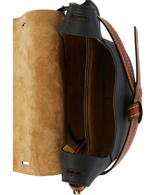 Loewe Leather Gate Small Bag in Black/Tan (Black) - Save 56% - Lyst