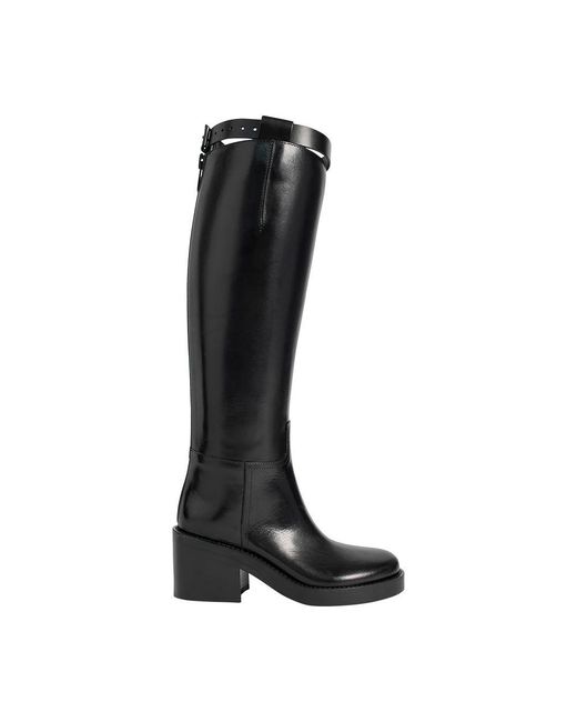 Ann Demeulemeester 50mm Stan Leather Riding Boots in Black Lyst