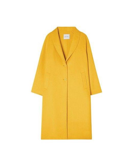 American Vintage Coat Dadoulove in Yellow Lyst