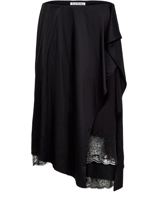 Acne Black Midi Skirt