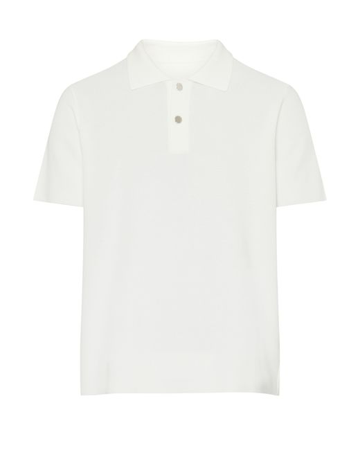 Jacquemus Polohemd aus Piqué mit Jacquard-Logomotiv in White für Herren